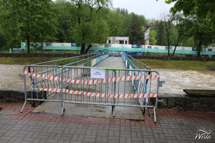 Zamknięta kładka dla pieszych